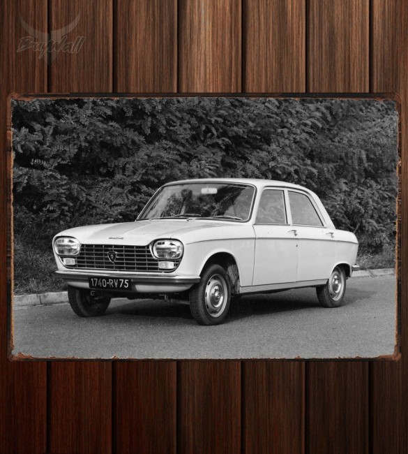 Металлическая табличка Peugeot 204 Металлическая табличка Peugeot 204